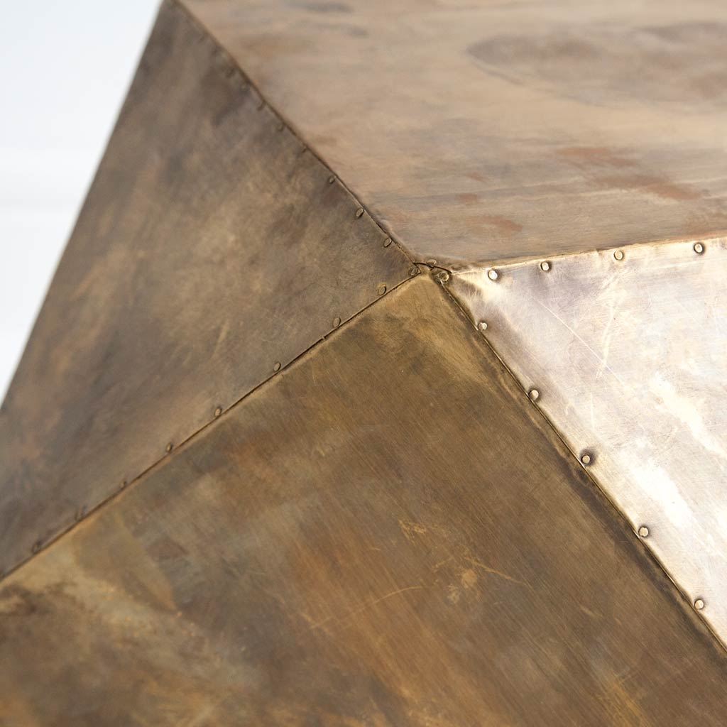 Exagoni Gold Side Table | Calgary Furniture Store