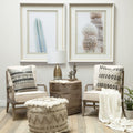 Harman II Wood Frame Accent Chair - Off-White Fabric Seat | Calgary's Furniture Store | Calgary Accent Chairs