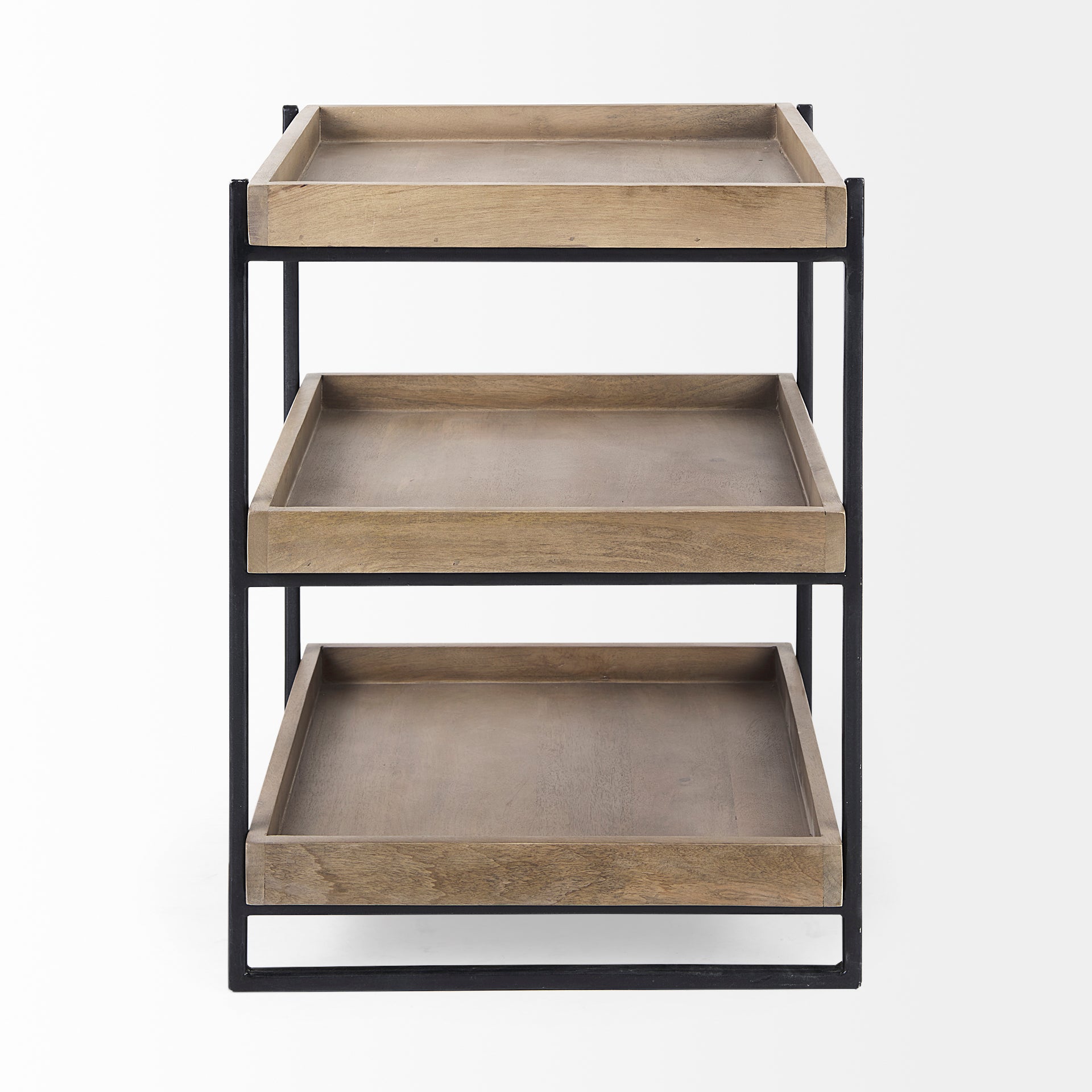 Trey Side Table - Medium Brown | Calgary Furniture Store