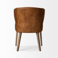 Niles Brown Faux Leather Dining Chair | Calgary Furniture Store