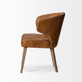 Niles Brown Faux Leather Dining Chair | Calgary Furniture Store
