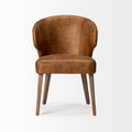 Niles Brown Faux Leather Dining Chair | Calgary Furniture Store