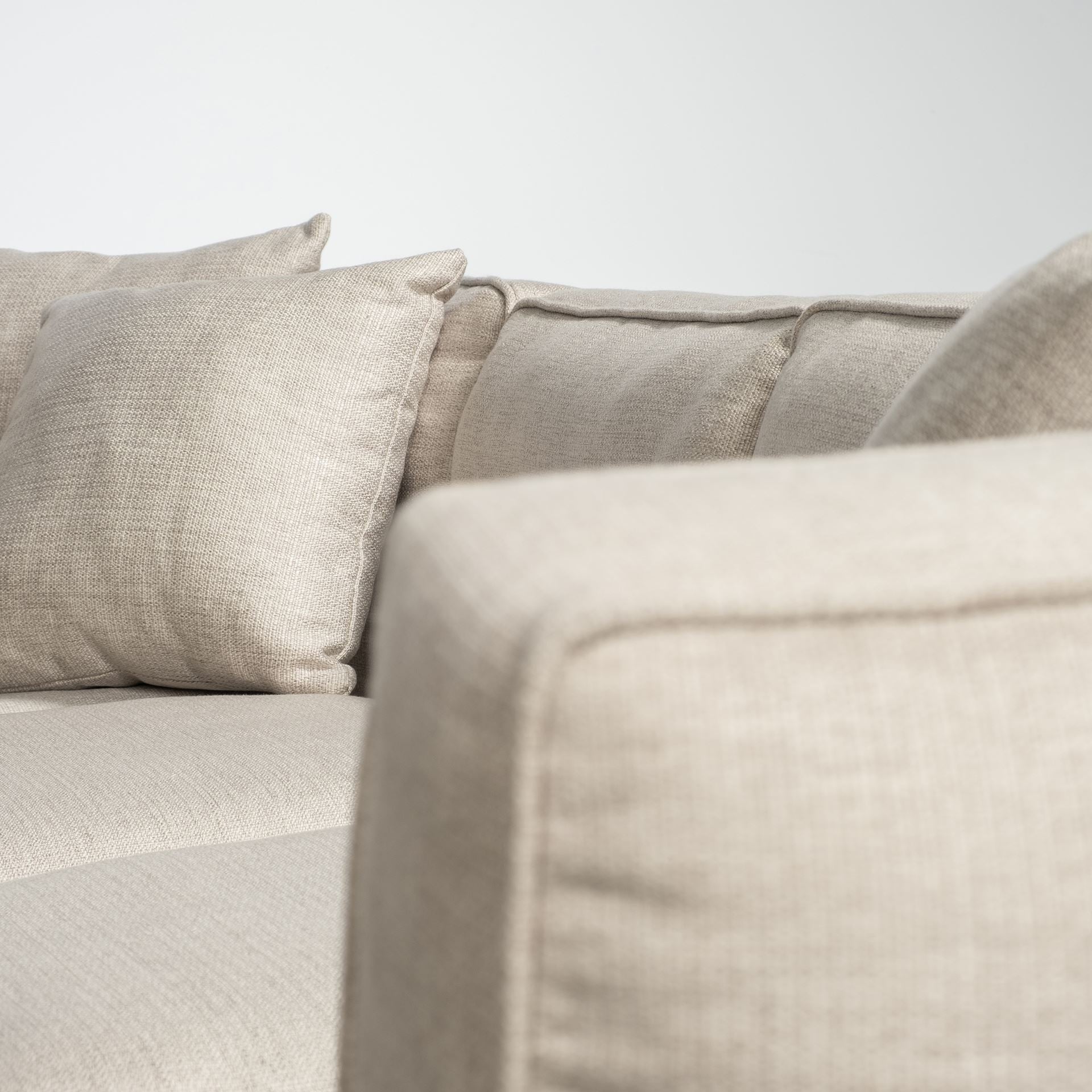 Denali - Upholstered Wooden Frame Left Four Seater Sectional | Calgary's Furniture Store | Calgary Sectionals