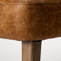 Niles Brown Faux Leather Dining Chair | Calgary Furniture Store