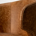 Niles Brown Faux Leather Dining Chair | Calgary Furniture Store