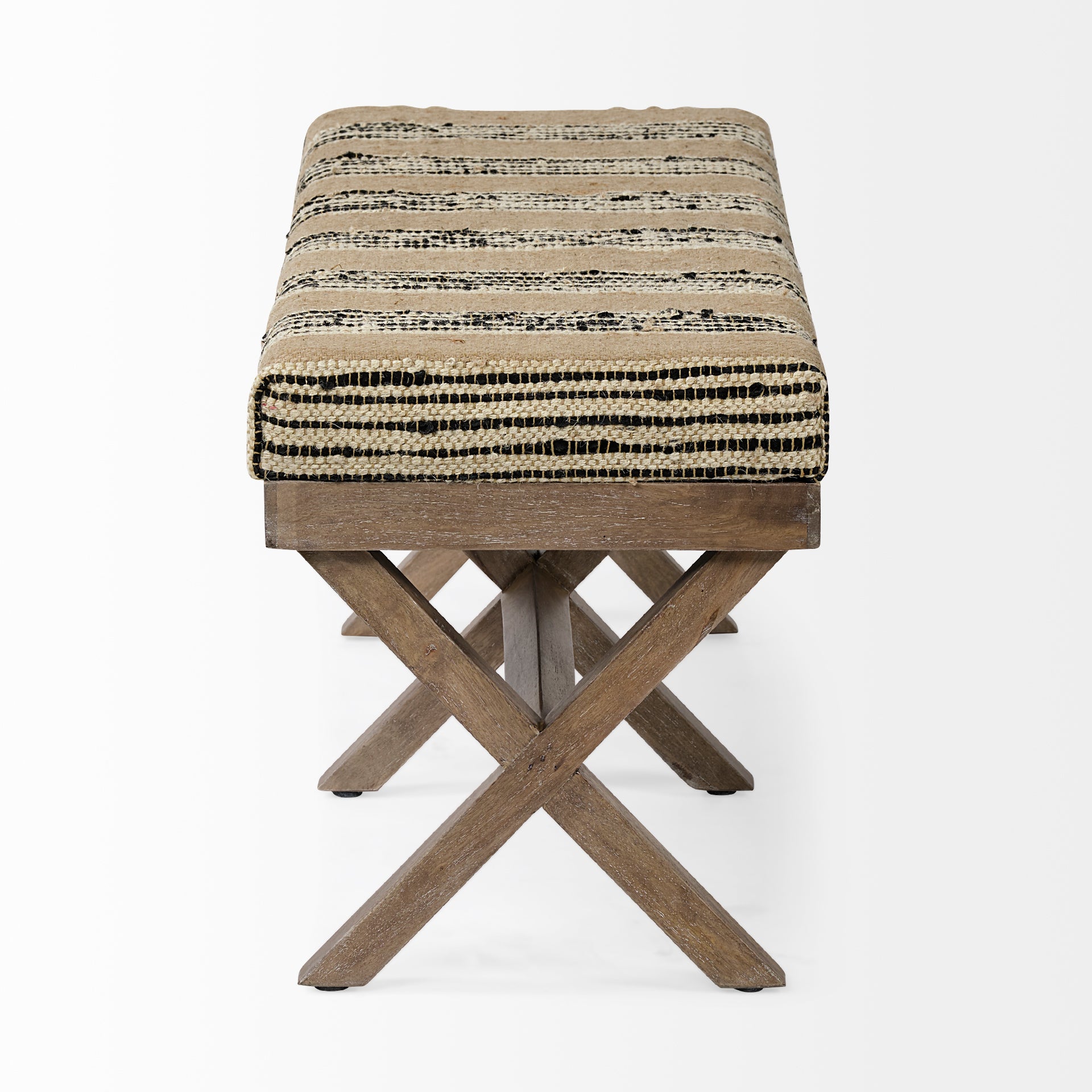 Solis Stripe Accent Bench | Calgary Furniture Store