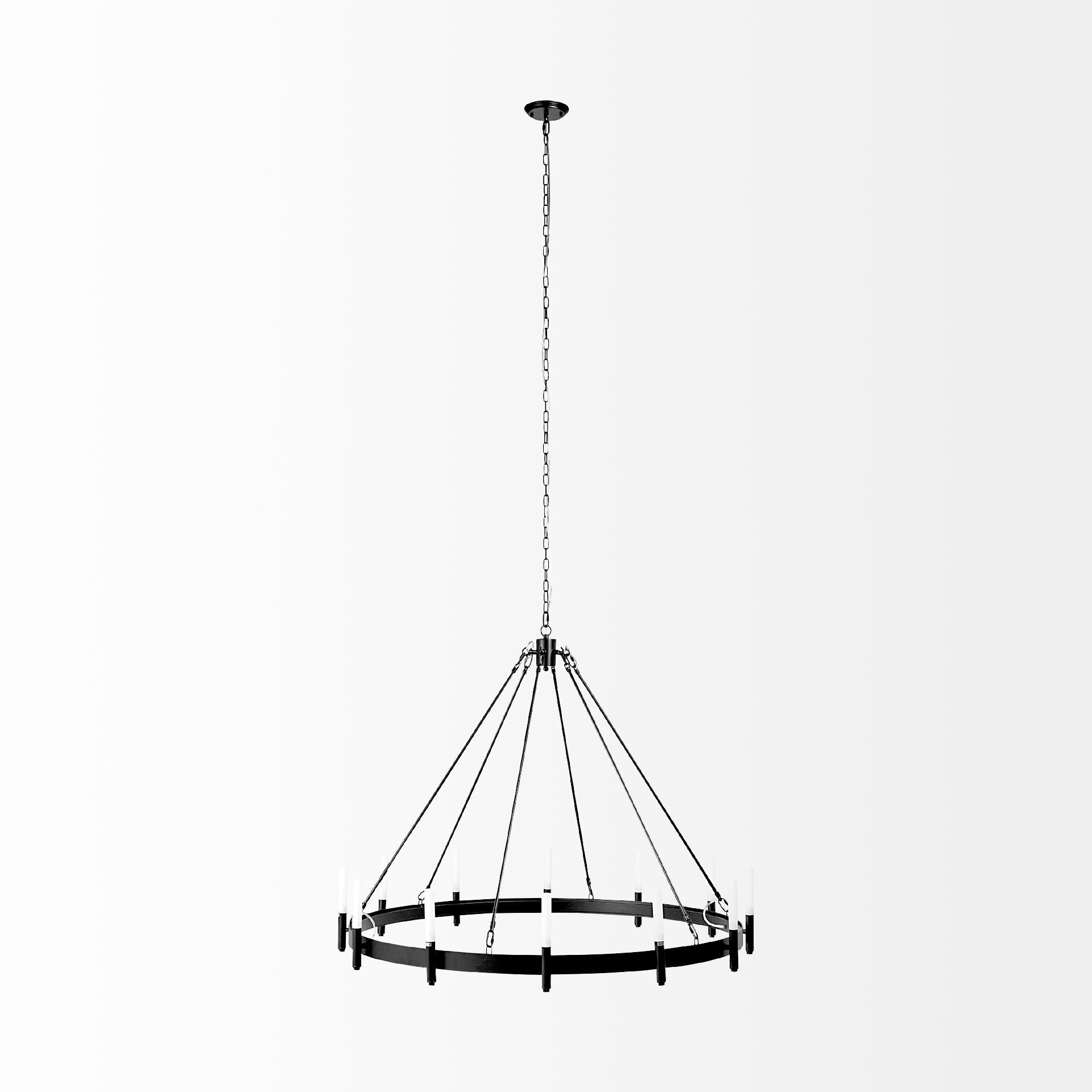 Decamp Chandelier - Black | Calgary Furniture Store