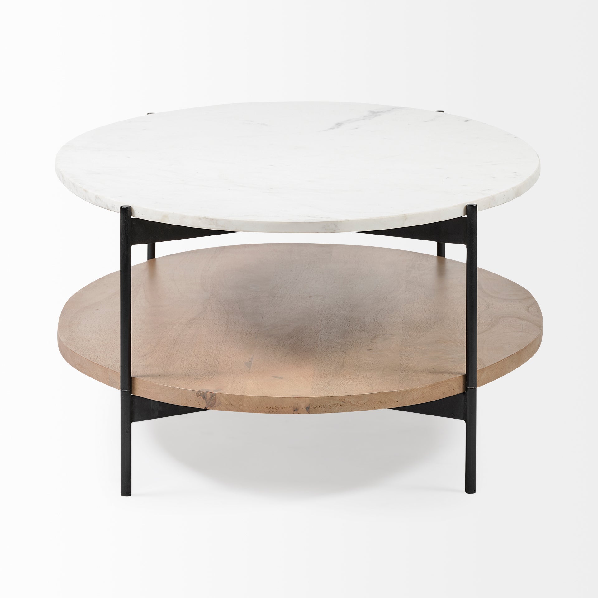 Larkin 48" Oval White Coffee Table | Calgary Furniture Store