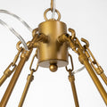 Decamp Chandelier - Gold | Calgary Furniture Store