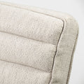Ajax II Wooden Frame Accent Chair- Cream Fabric Covered Cushion | Calgary Furniture Store