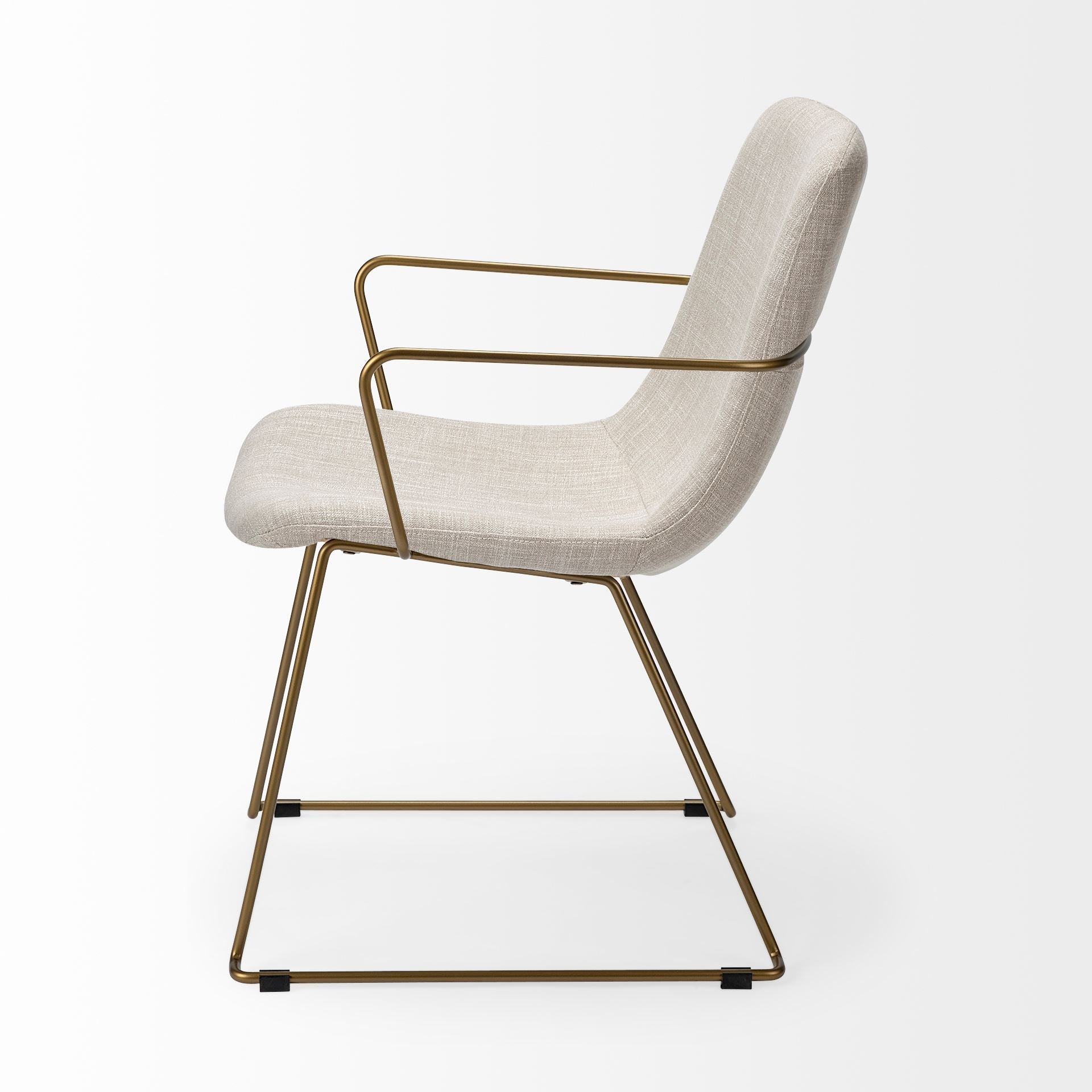 Sawyer Beige Fabric Dining Chair | Calgary Furniture Store