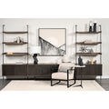 Stamford I  Metal Frame Accent Chair - Beige Fabric | Calgary's Furniture Store | Calgary Accent Chairs