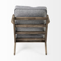 Olympus V Accent Chair - Castlerock Grey Brown Wooden Frame | Calgary Furniture Store