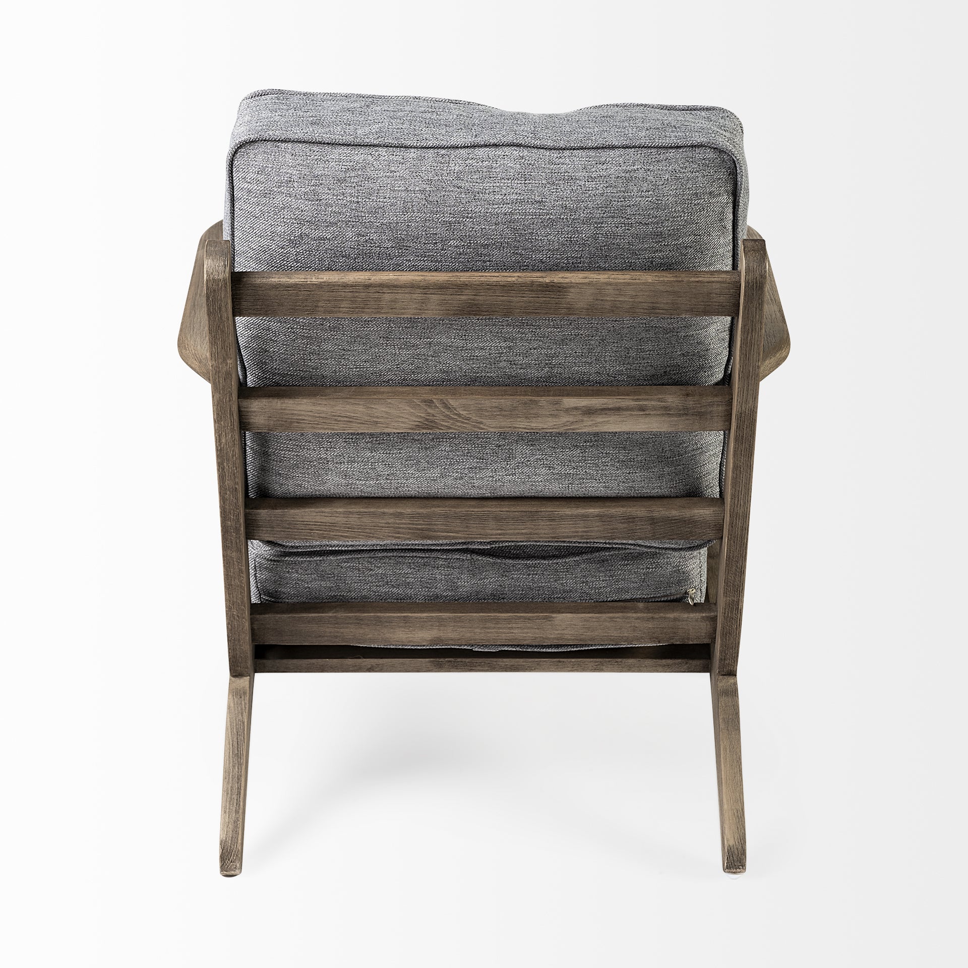 Olympus V Accent Chair - Castlerock Grey Brown Wooden Frame | Calgary Furniture Store