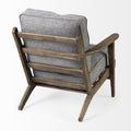 Olympus V Accent Chair - Castlerock Grey Brown Wooden Frame | Calgary Furniture Store