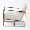 Stamford I  Metal Frame Accent Chair - Beige Fabric | Calgary's Furniture Store | Calgary Accent Chairs
