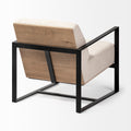 Stamford I  Metal Frame Accent Chair - Beige Fabric | Calgary's Furniture Store | Calgary Accent Chairs