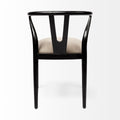 Trixie I Black Wooden Base Linen Seat Dining Chair | Calgary's Furniture Store | Calgary Dining Chairs