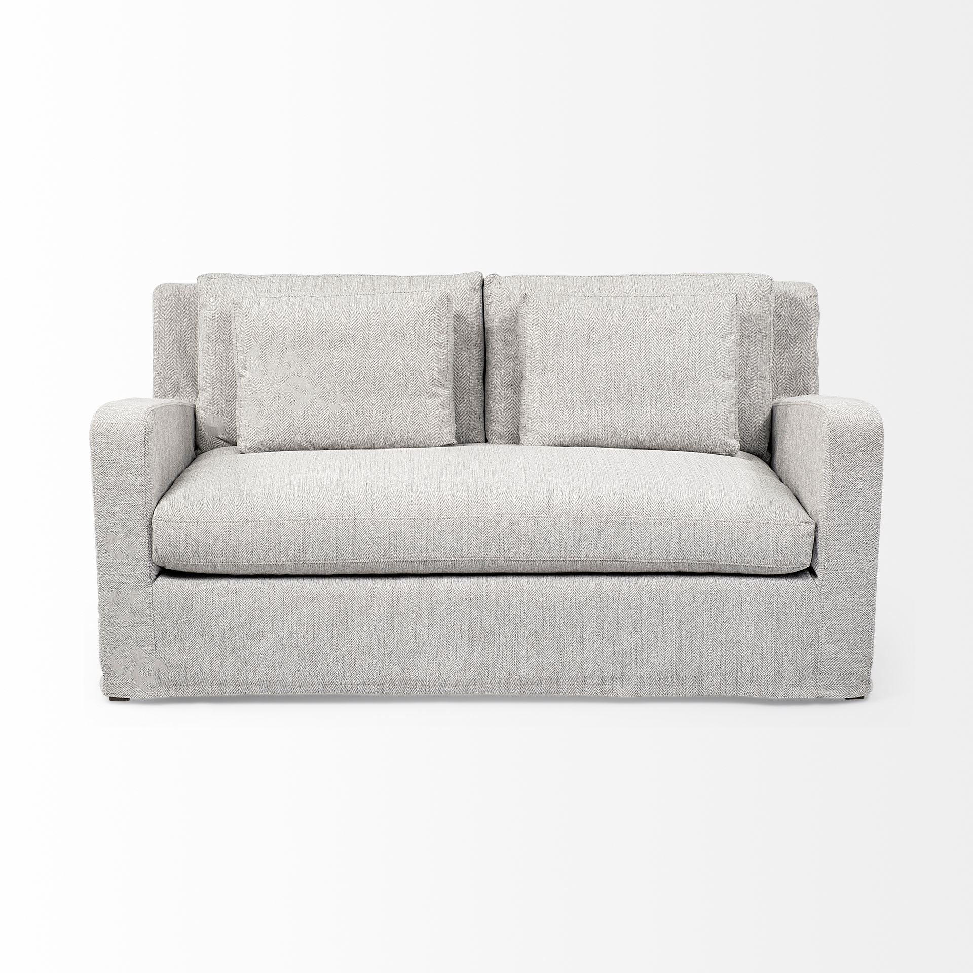 Denly Frost Gray Loveseat | Calgary Furniture Store