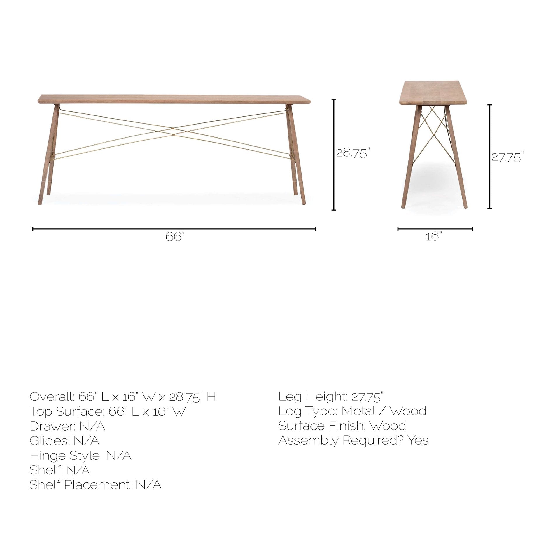 Kirby Console Table | Calgary Furniture Store