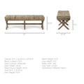 Solis Stripe Accent Bench | Calgary Furniture Store