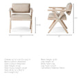 Topanga Blonde Dining Chair | Calgary Furniture Store