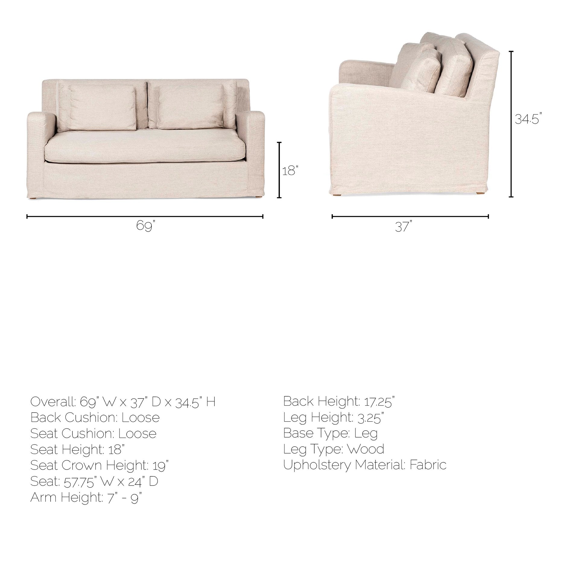 Denly Beige Loveseat | Calgary Furniture Store