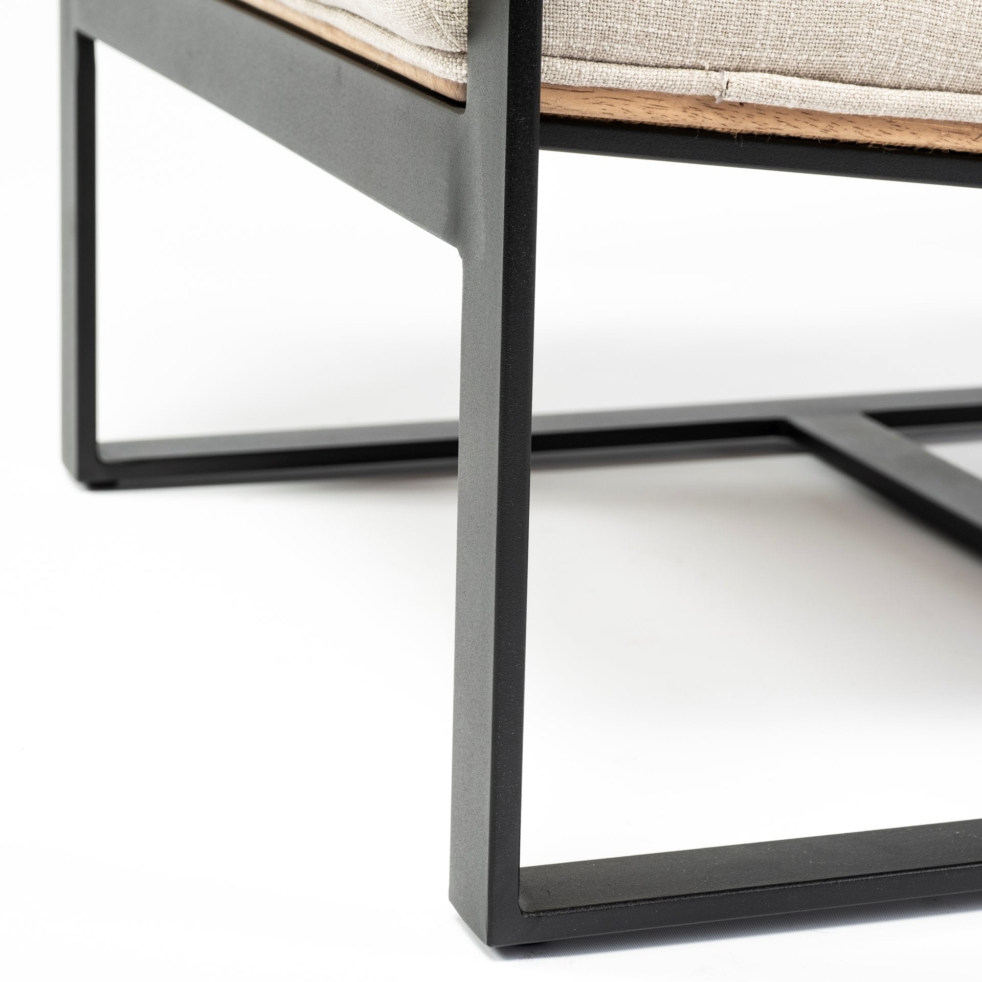 Stamford I  Metal Frame Accent Chair - Beige Fabric | Calgary's Furniture Store | Calgary Accent Chairs