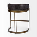 Hollyfield Black Leather Counter Stool | Calgary Furniture Store