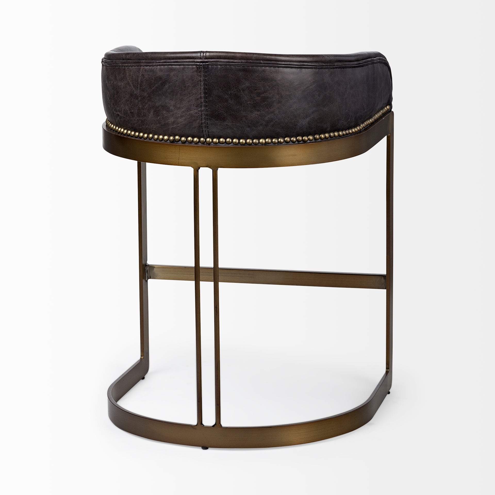 Hollyfield Black Leather Counter Stool | Calgary Furniture Store
