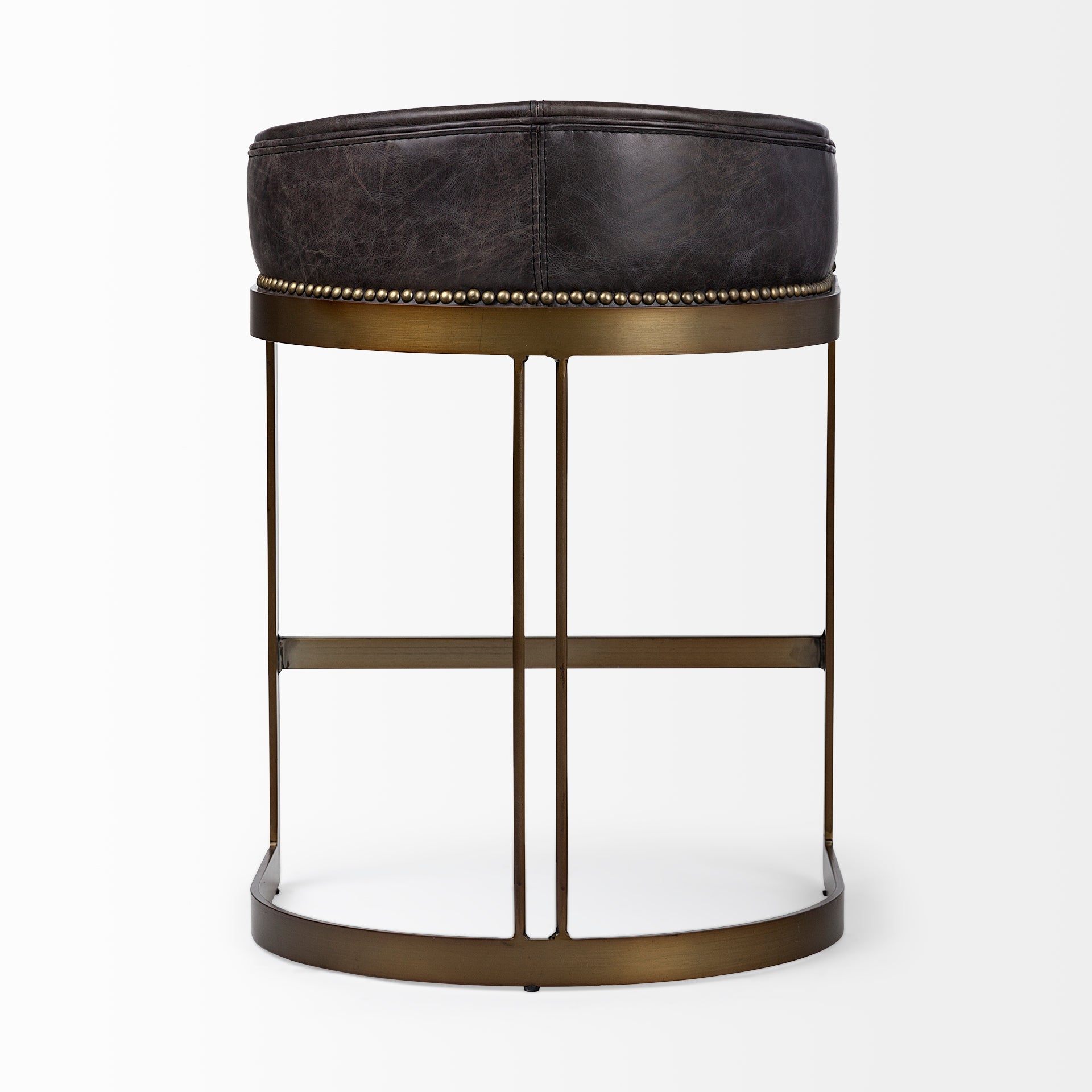 Hollyfield Black Leather Counter Stool | Calgary Furniture Store