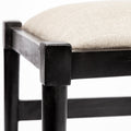 Trixie I Black Wooden Base Linen Seat Dining Chair | Calgary's Furniture Store | Calgary Dining Chairs