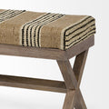 Solis Stripe Accent Bench | Calgary Furniture Store