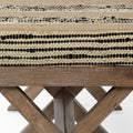 Solis Stripe Accent Bench | Calgary Furniture Store