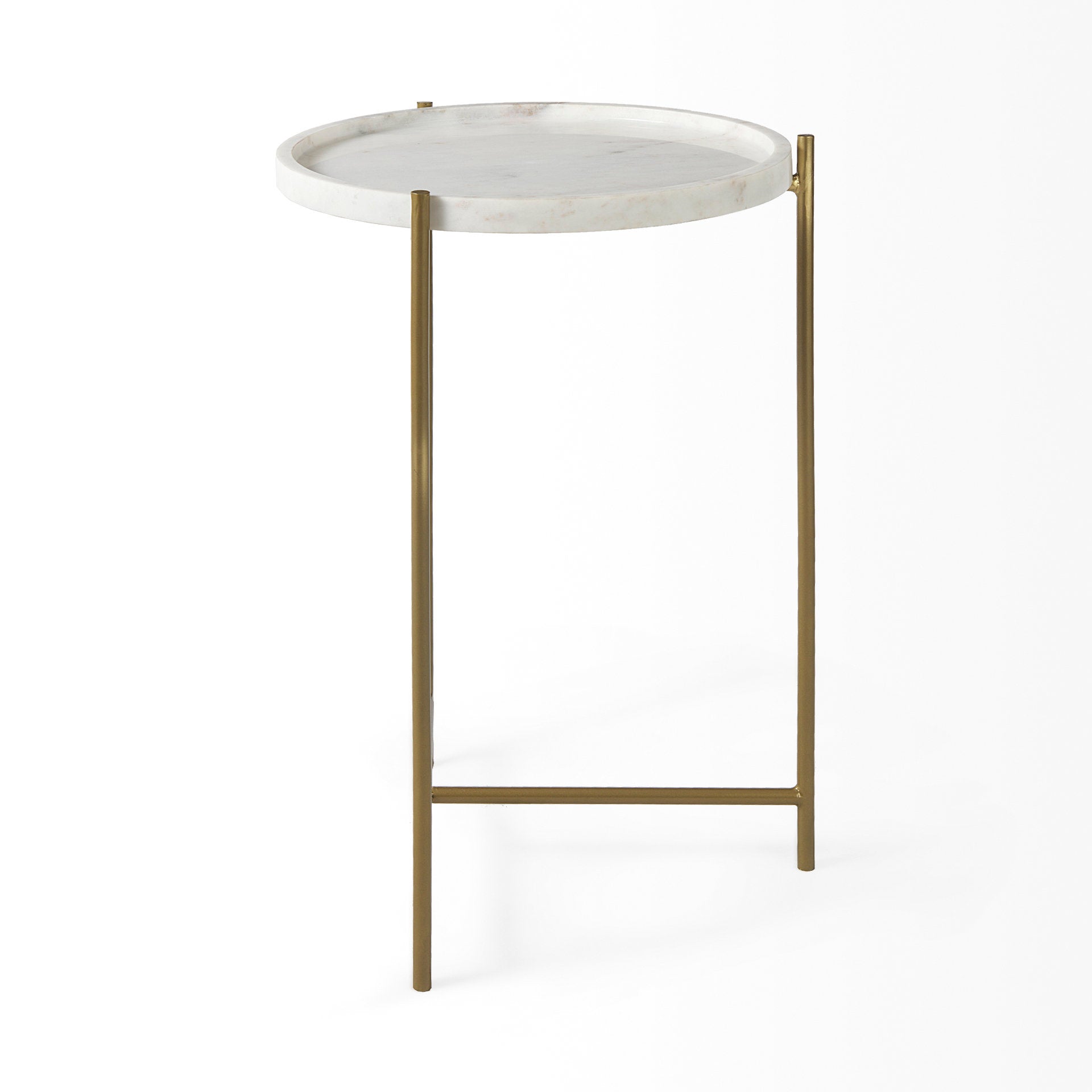 Stella Marble Top Accent Table | Calgary Furniture Store