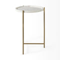 Stella Marble Top Accent Table | Calgary Furniture Store