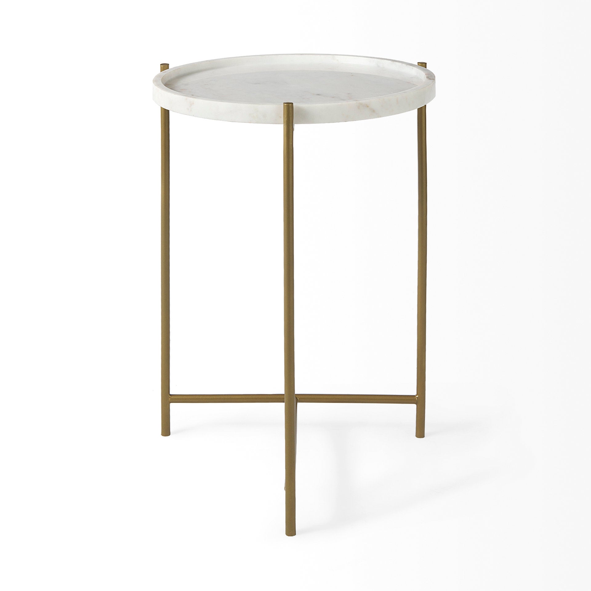 Stella Marble Top Accent Table | Calgary Furniture Store