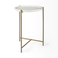 Stella Marble Top Accent Table | Calgary Furniture Store