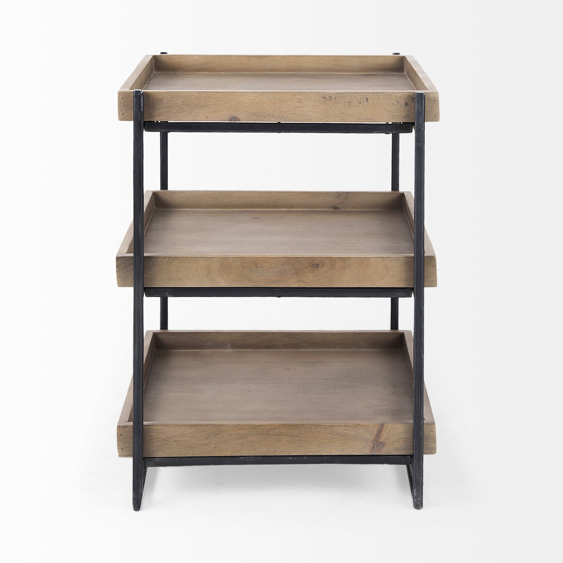 Trey Side Table - Medium Brown | Calgary Furniture Store