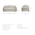 Roy Three Seater Sofa - 84