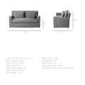 Denly Castlerock Gray Loveseat | Calgary Furniture Store