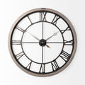 Mething Gray Wall Clock | Calgary Furniture Store