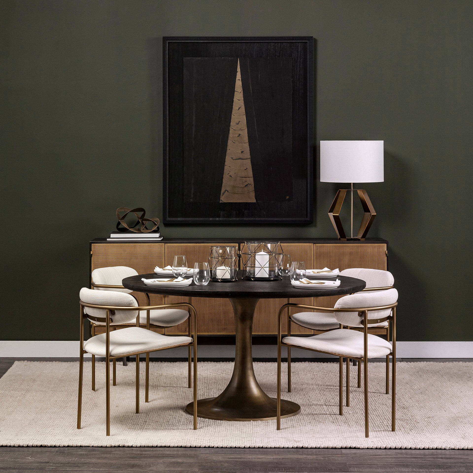 Parker Dining Chair - Gold | Calgary's Furniture Store | Calgary Dining Chairs
