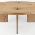Aida Round Coffee Table - Light Brown | Calgary Furniture Store