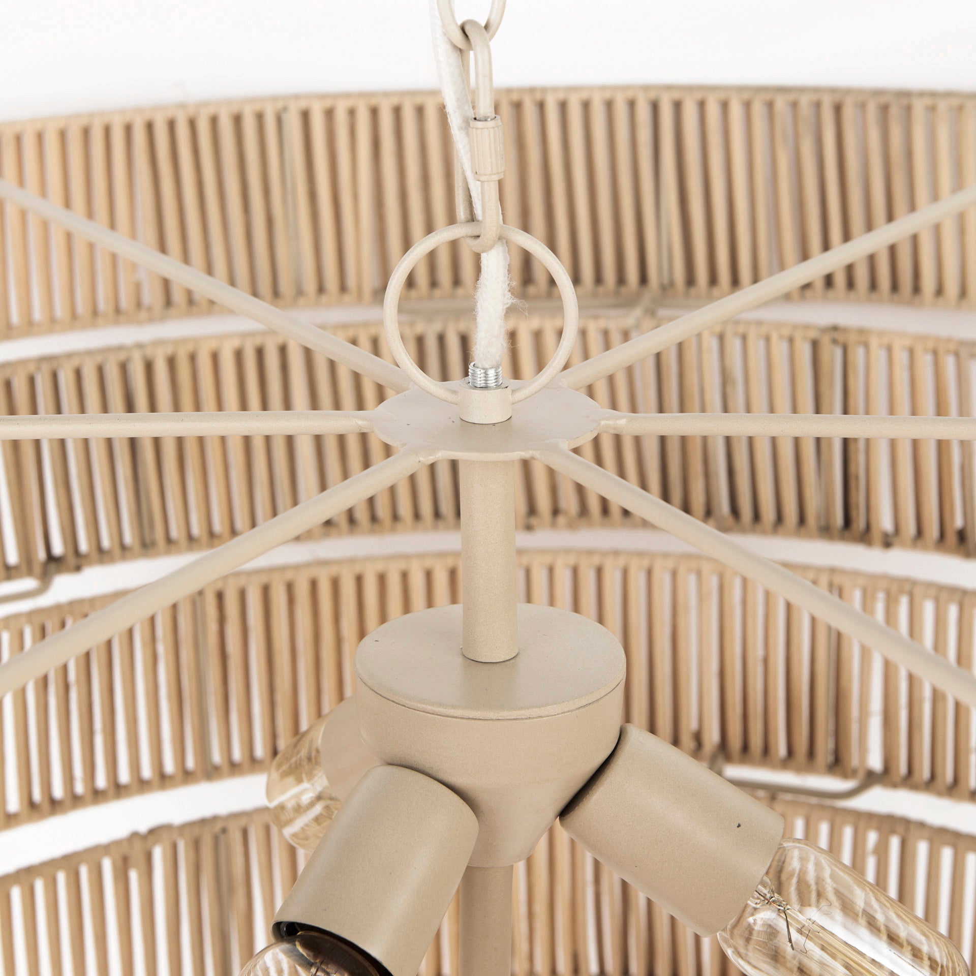 Marimba Natural Cane 6 Tier Chandelier | Calgary Furniture Store