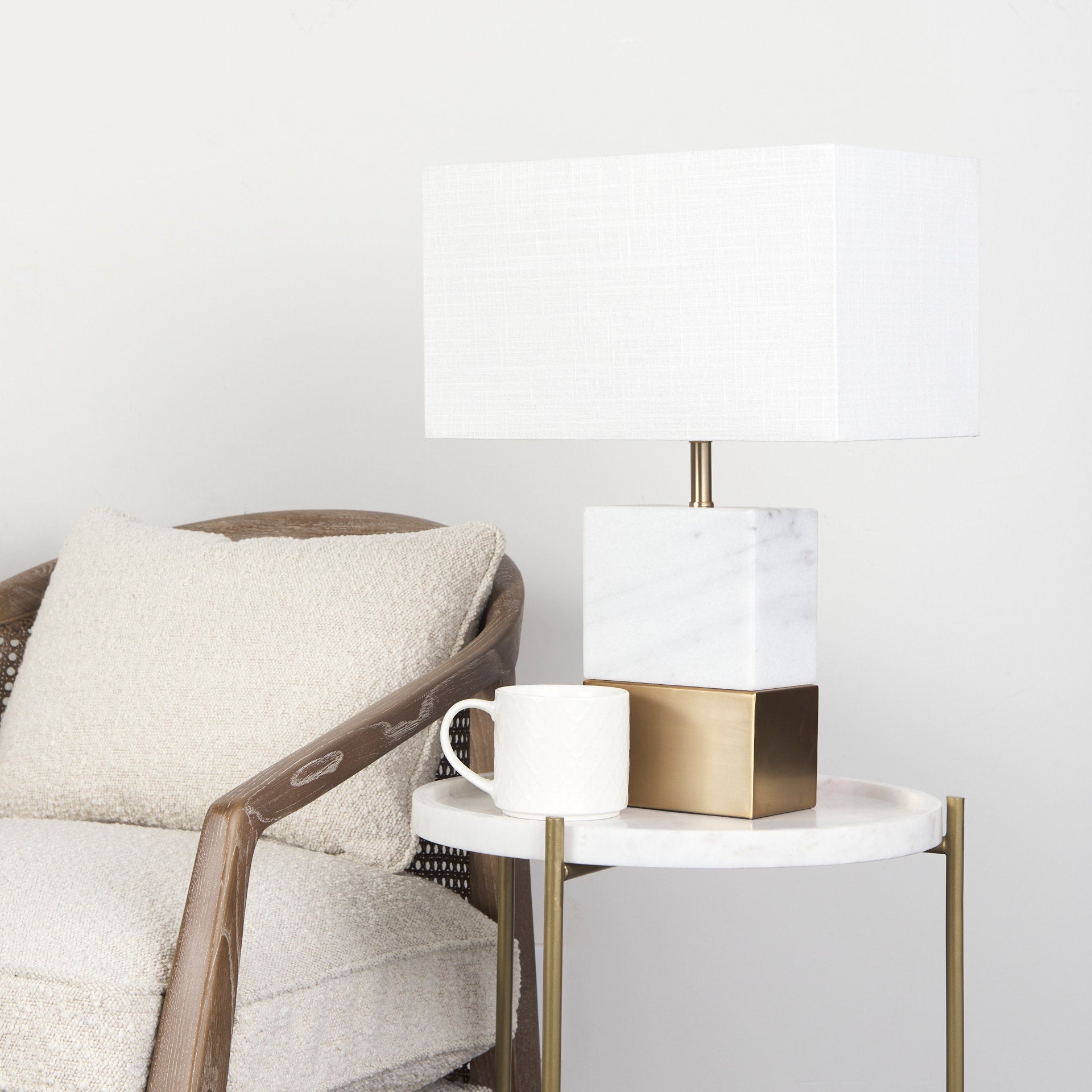 Stella Marble Top Accent Table | Calgary Furniture Store