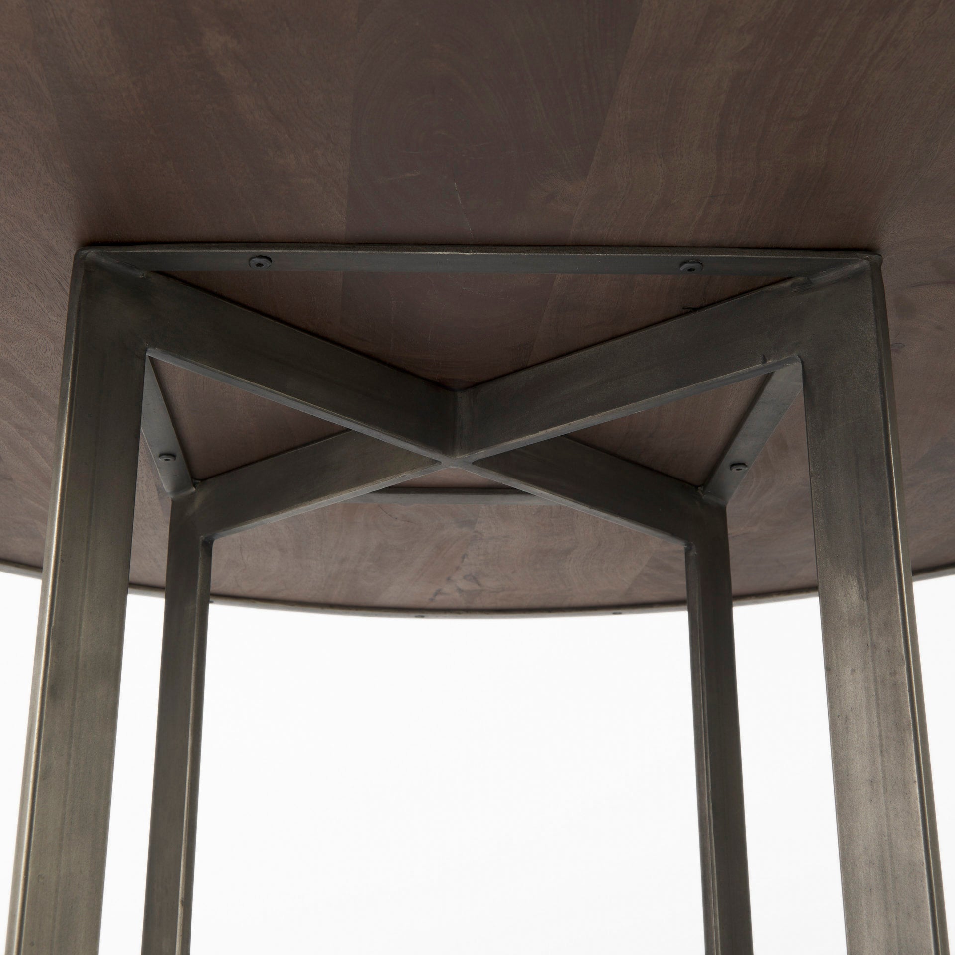Faye Medium Brown Round Dining Table | Calgary Furniture Store