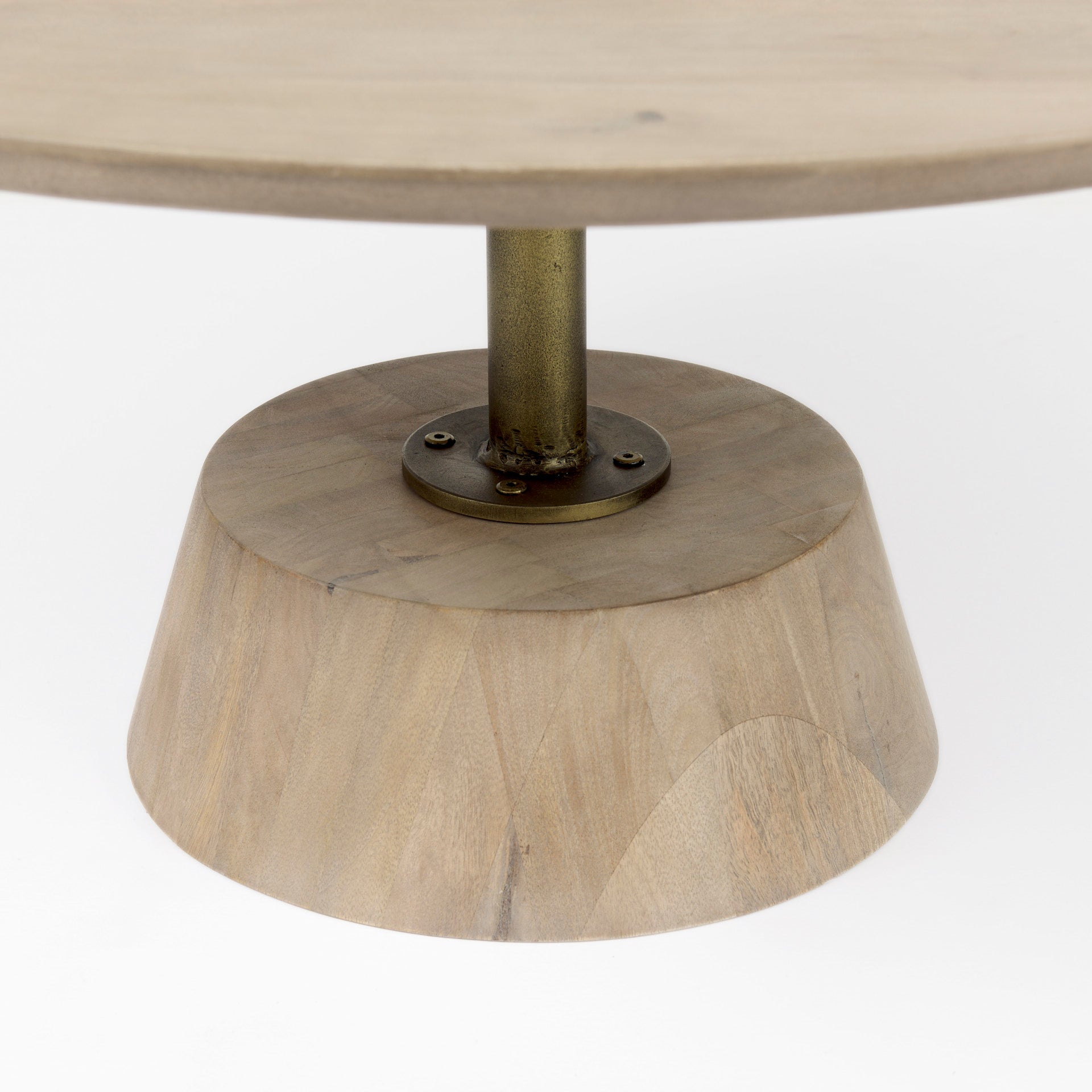 Maxwell Round Coffee Table - Light Brown | Calgary Furniture Store