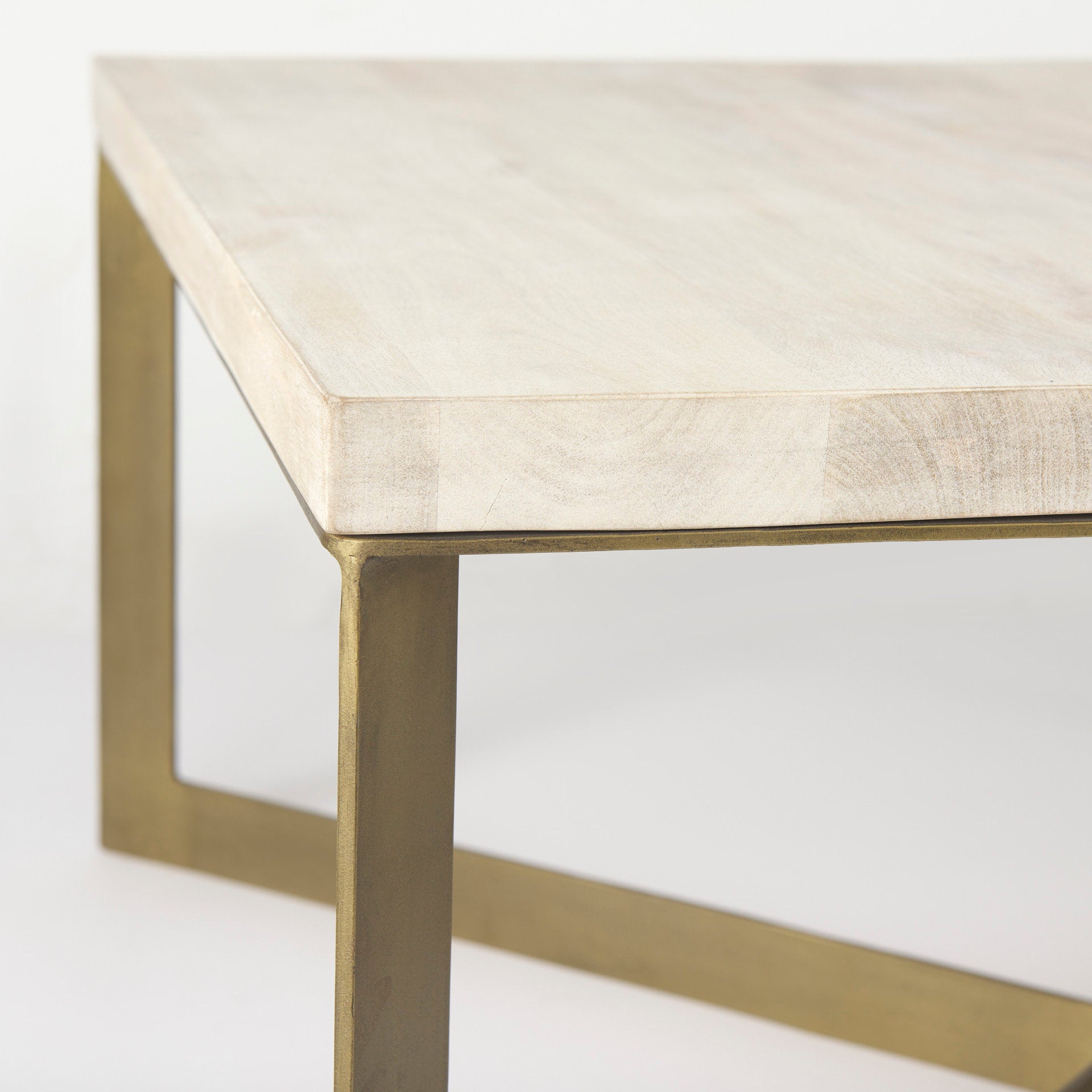 Faye Light Gold Square Coffee Table | Calgary Furniture Store