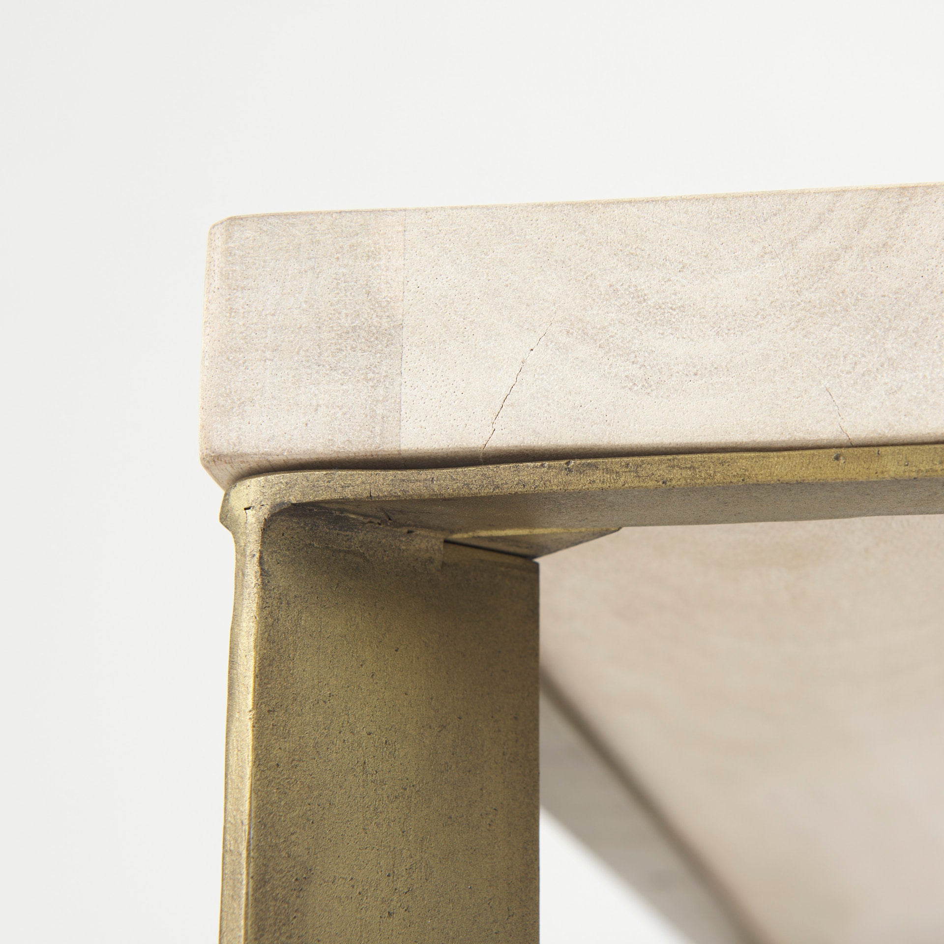 Faye Light Gold Square Coffee Table | Calgary Furniture Store